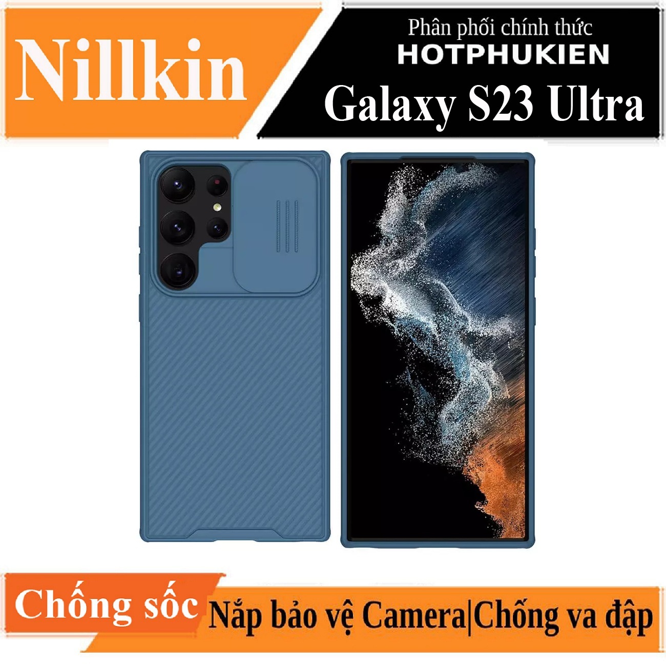 Hình ảnh Ốp lưng chống sốc bảo vệ camera cho Samsung Galaxy S23 Ultra hiệu Nillkin Camshield Pro chống sốc cực tốt, chất liệu cao cấp, có khung & nắp đậy bảo vệ Camera - Hàng nhập khẩu