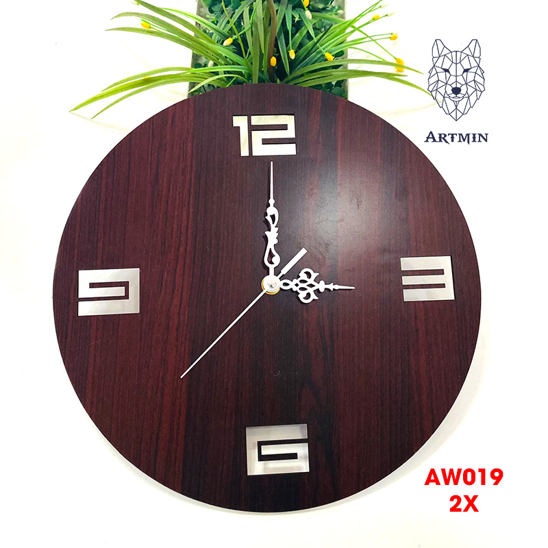 AW019- Đồng Hồ Gỗ Treo Tường – Décor Trang Trí Mẫu Mới 2023