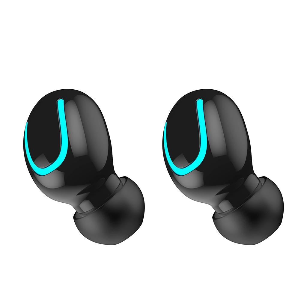 HBQ Q32  LED Bluetooth5.0 Earphone Bluetooth Headphone Sport Earbud black