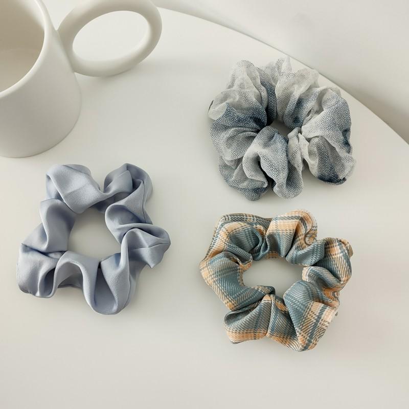 Scrunchies xinh xắn dây buộc tóc, cột tóc phong cách Hàn Quốc dễ thương