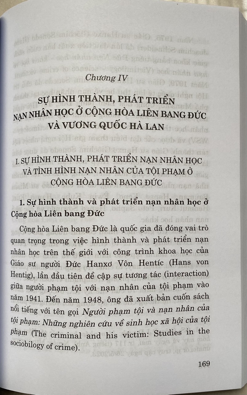 Nạn Nhân Học : Một Số Vấn Đề Lý Luận Và Thực Tiễn 