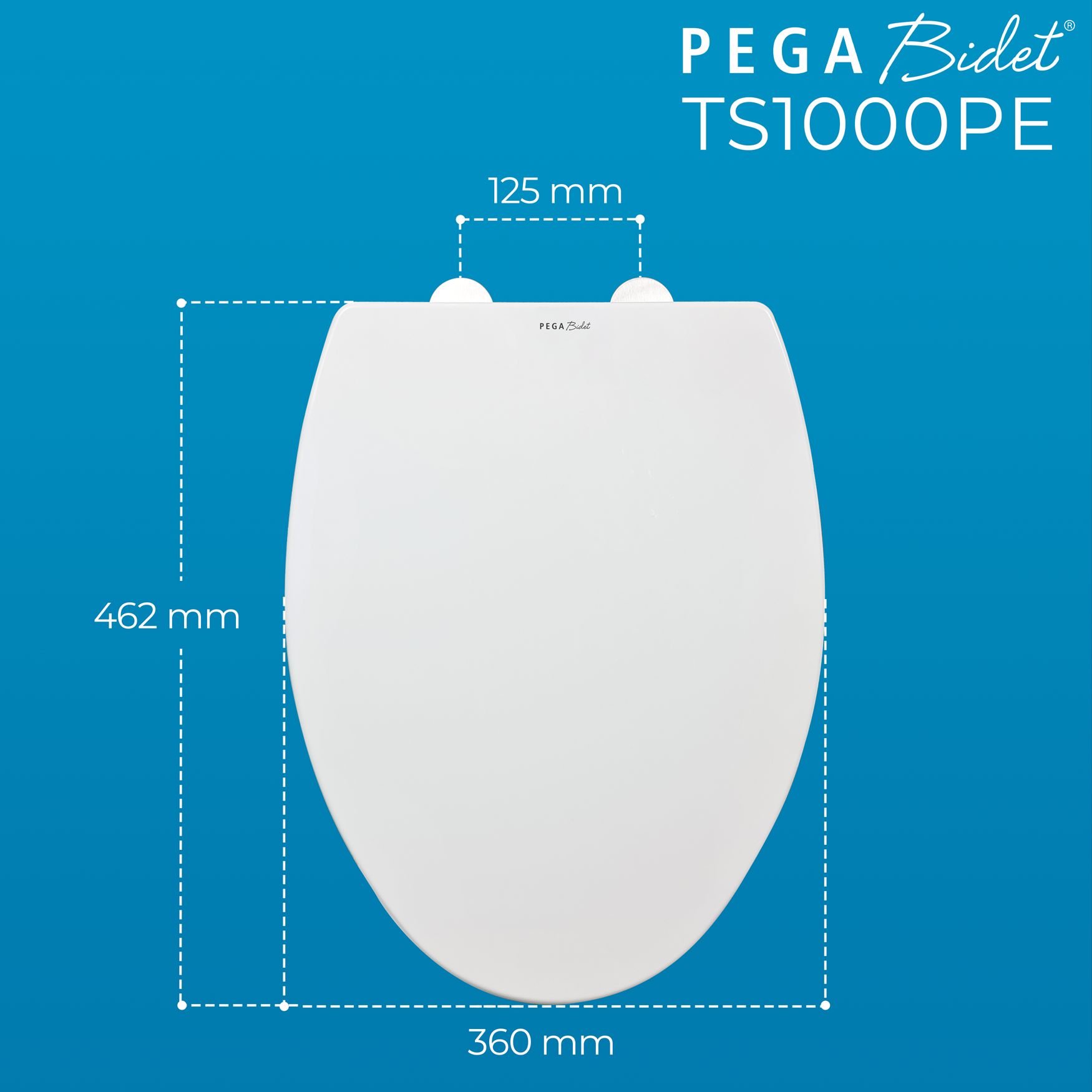 Nắp bồn cầu đóng êm PEGA Bidet dòng PP ECO chất lượng, kinh tế, dễ lau chùi, gắn được cho nhiều loại bồn cầu thông dụng