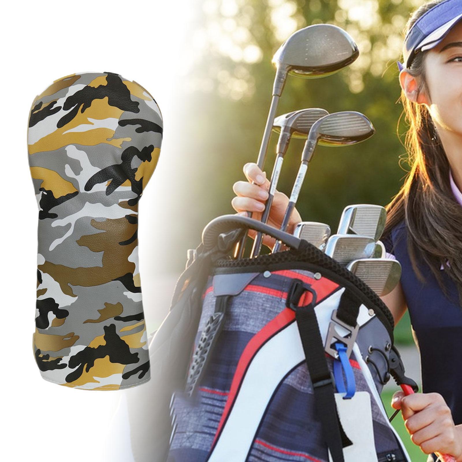 Golf Head Covers for Golf Clubs Golf Headcover Durable Scratch Resistant  PU Golf Wood Headcovers for Golf Accessories Golfer Gift