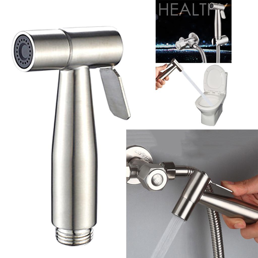 Stainless Steel Handheld Bidet  Head Toilet  Adapter