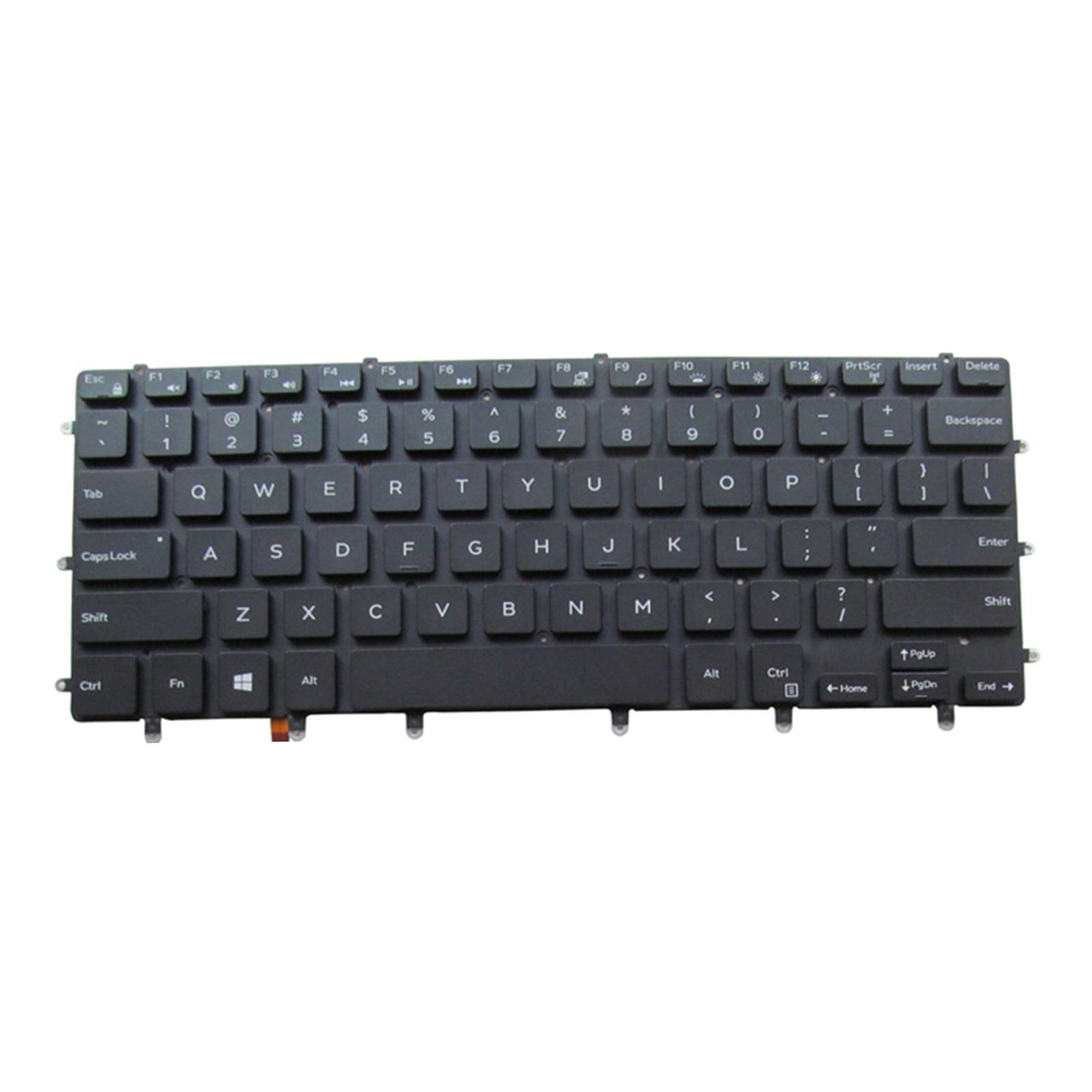 Laptop Keyboard US Backlit without Frame For Dell XPS 15 9550 Series Black