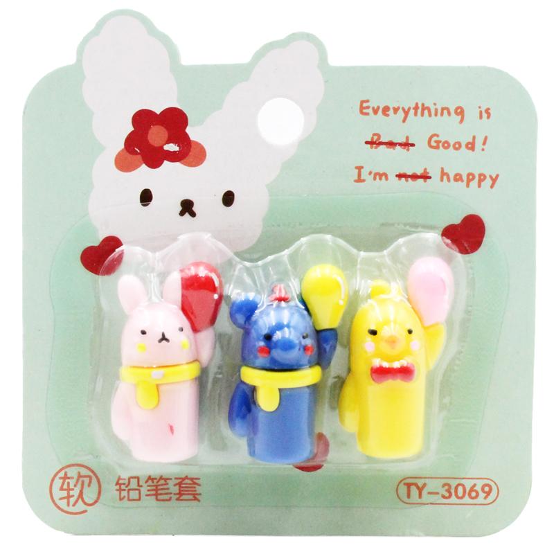 Vỉ 3 Nắp Đậy Bút - XiaoQingWa TY-3069