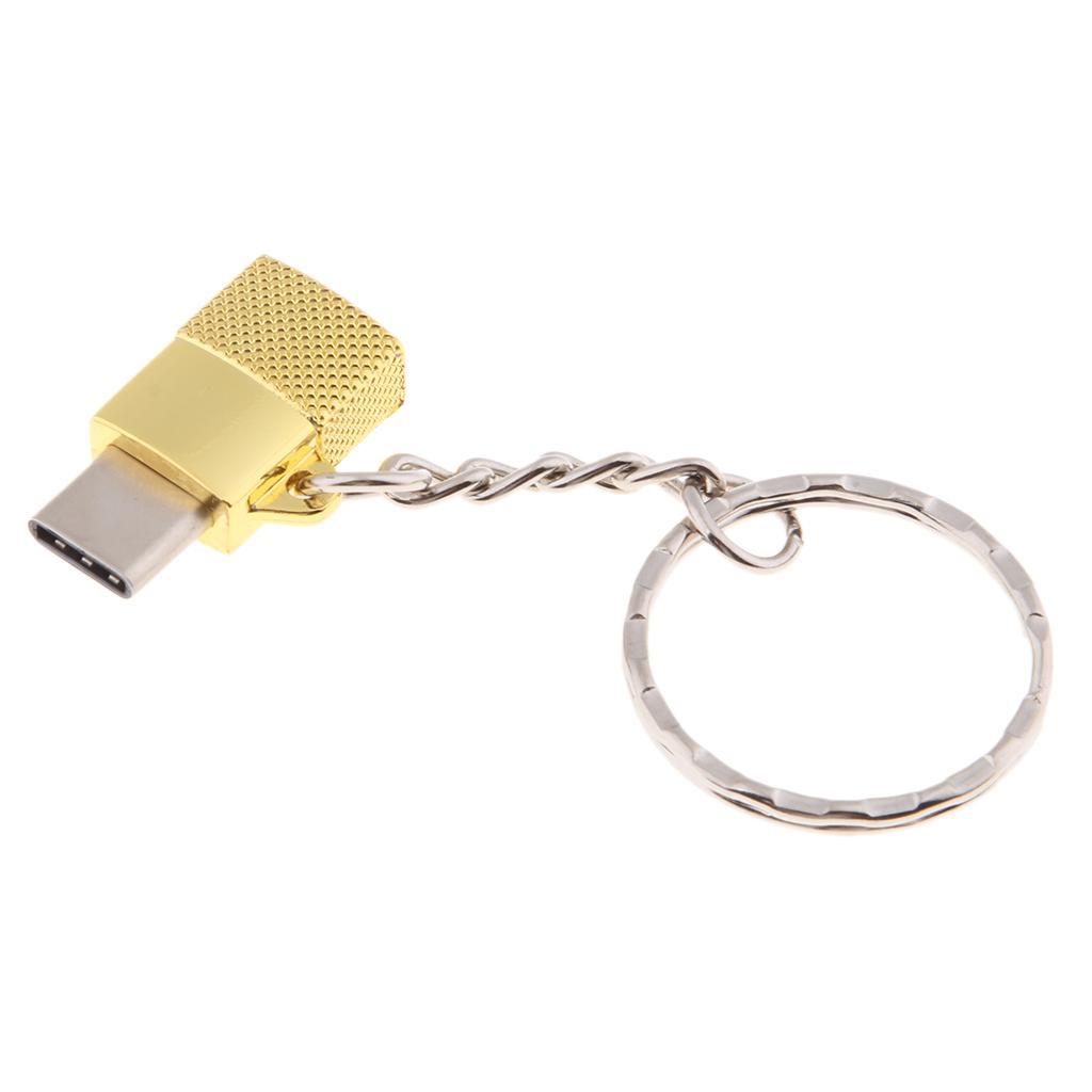Portable Type-c Male to Micro USB Female OTG Adapter Charging & Data