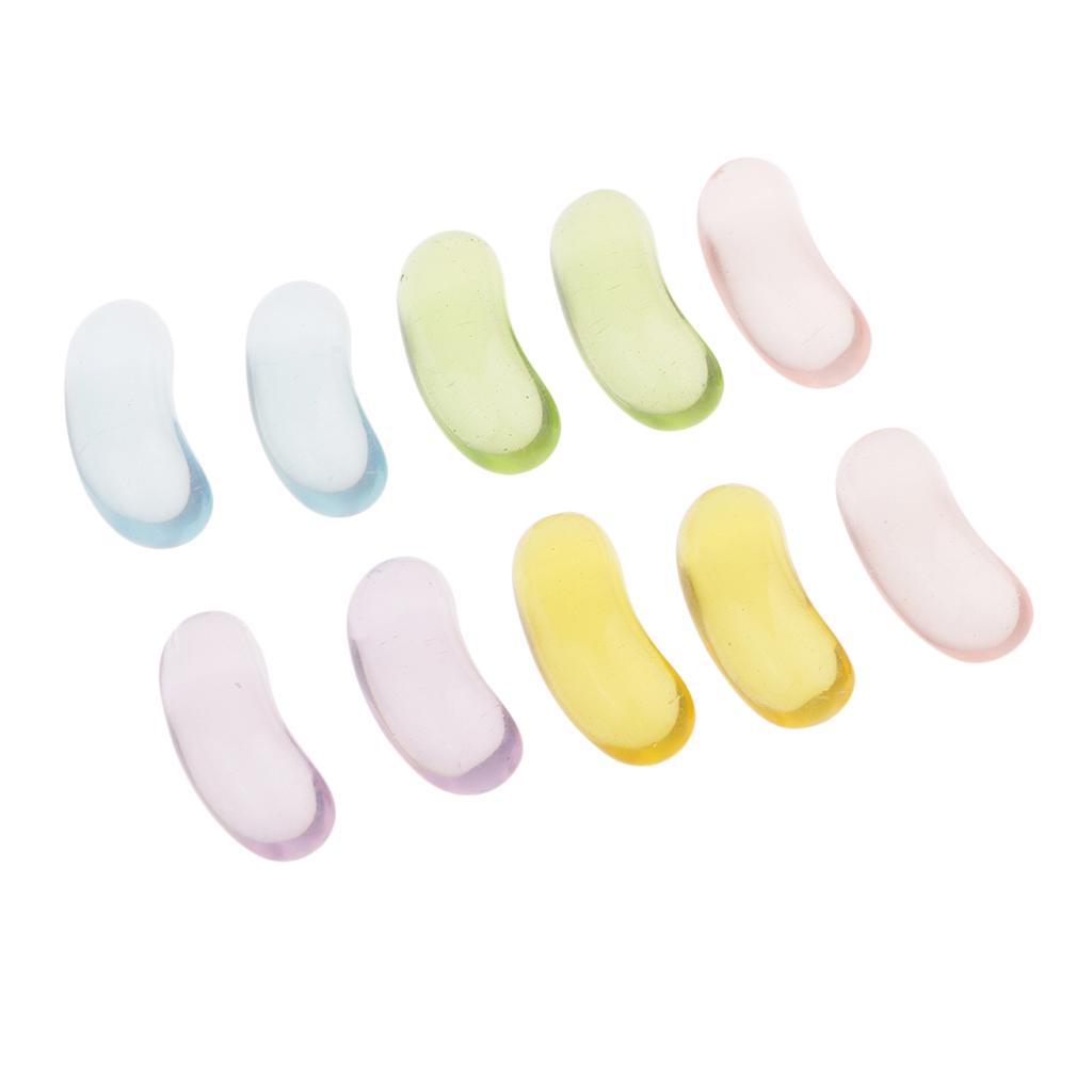 10pcs Clear Candy Resin Scrapbooking Embellishment for DIY Phone Case Decor