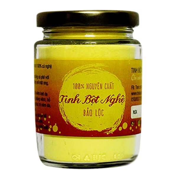 Tinh Bột Nghệ Nguyên Chất Vũ Gia - Tặng Bộ Pha Chế Đắp Mặt Nạ (100g)