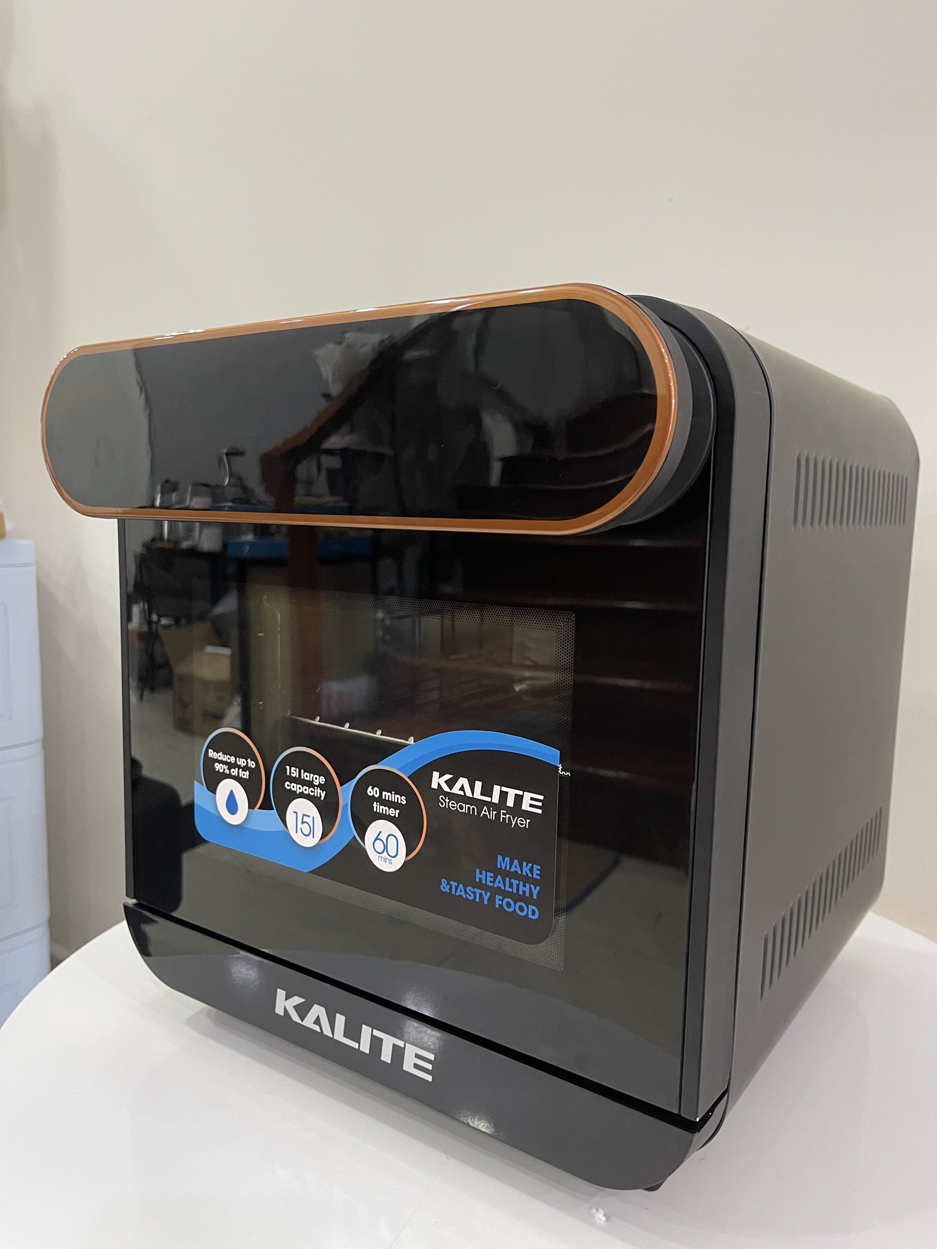 Nồi chiên không dầu kiêm hấp đa năng Kalite Steam Pro 15L