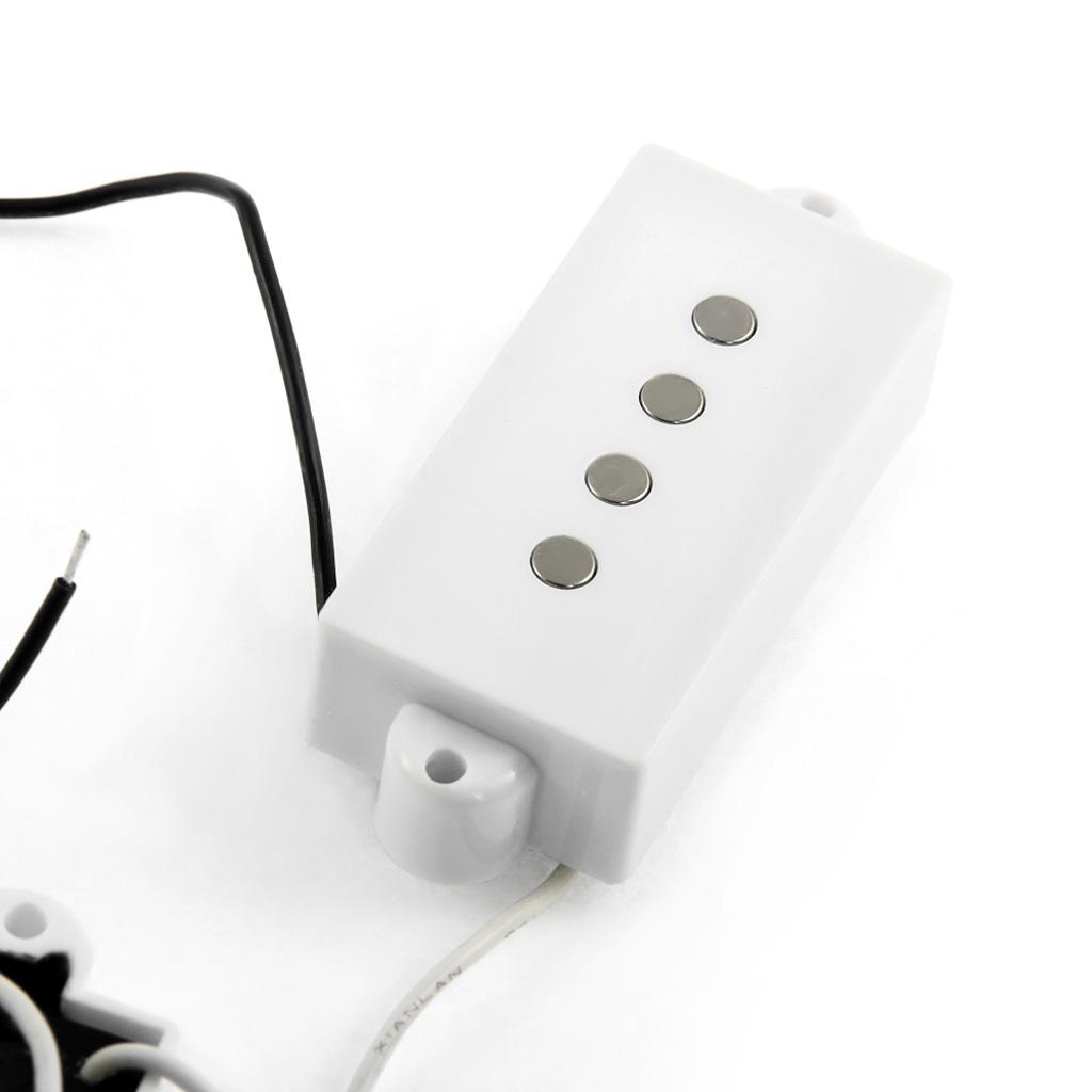 2PCS P Bass Pickup Humbucker Pickup for 4 String P Bass Replacement White