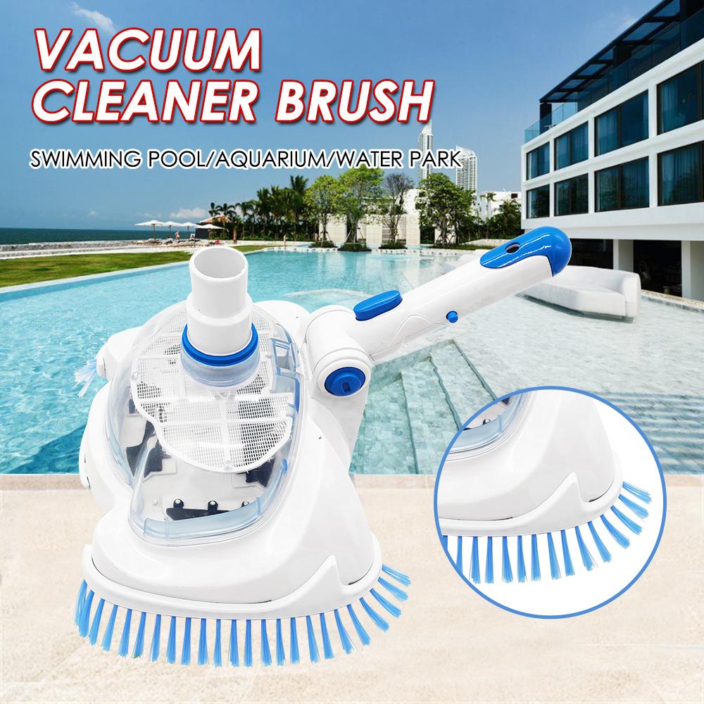 Transparent Pool Vacuum Head Inground Above Ground Swimming Pool Vacuum Brush Head Spa Vinyl Pool Vacuum Attachment with