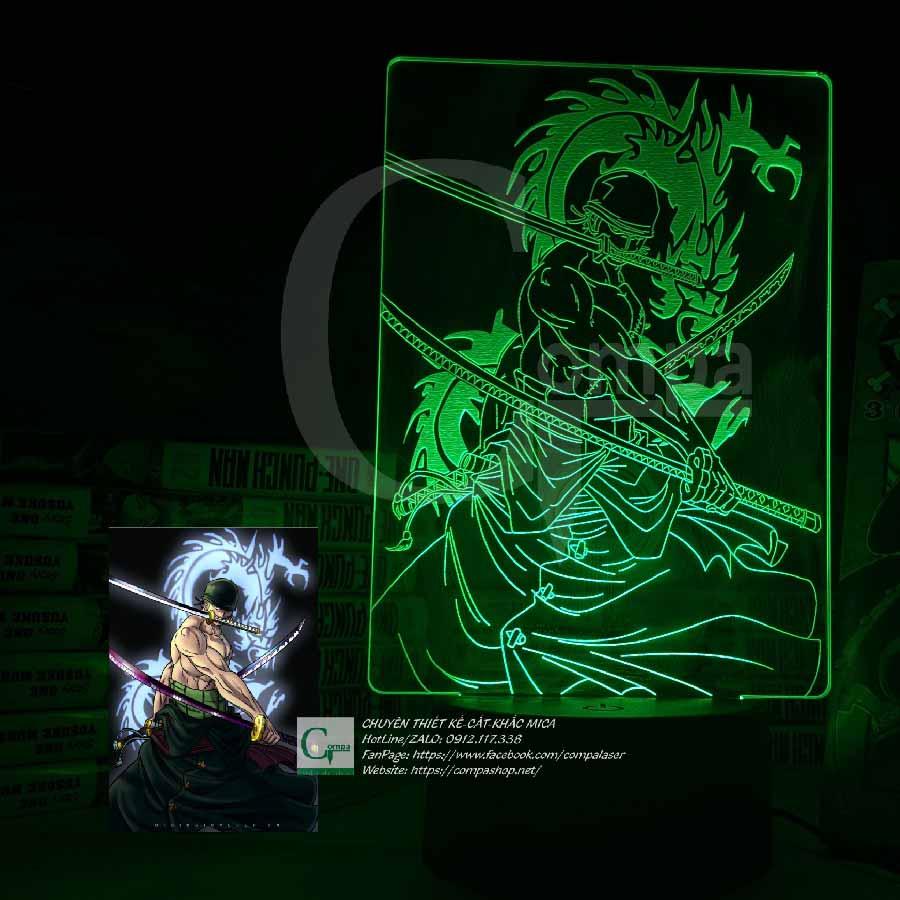 Đèn Ngủ One Piece Roronoa Zoro Type 12 AONP0112 16 MÀU TUỲ CHỈNH