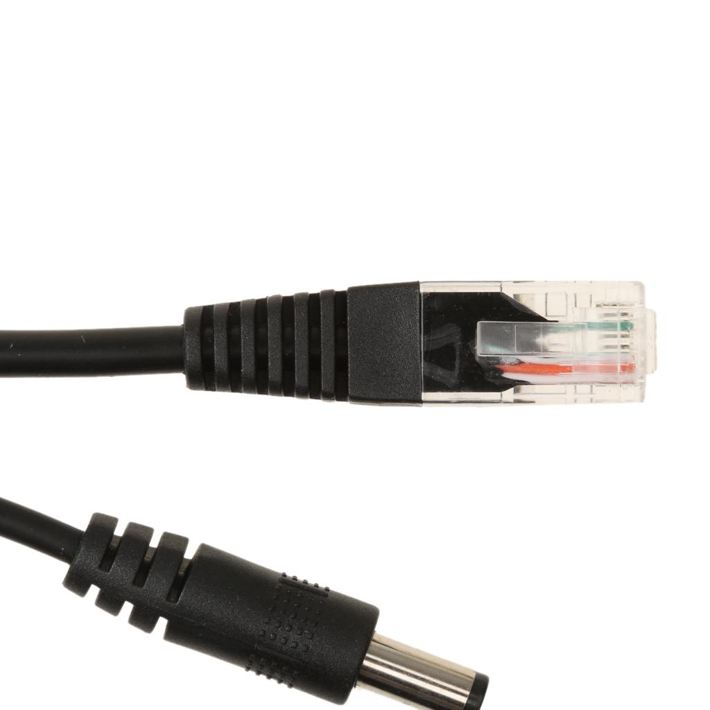 POE Cable Passive Power Over Ethernet Adapter Cable POE Splitter Injector Power Supply Module 12-48v For IP Camera Black