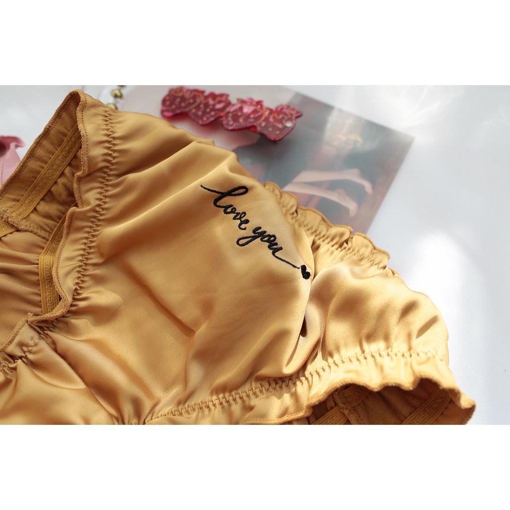 Quần Lót Nữ Lụa Satin Ngang Eo Xuất Đông Âu Hàng Loại Đẹp.