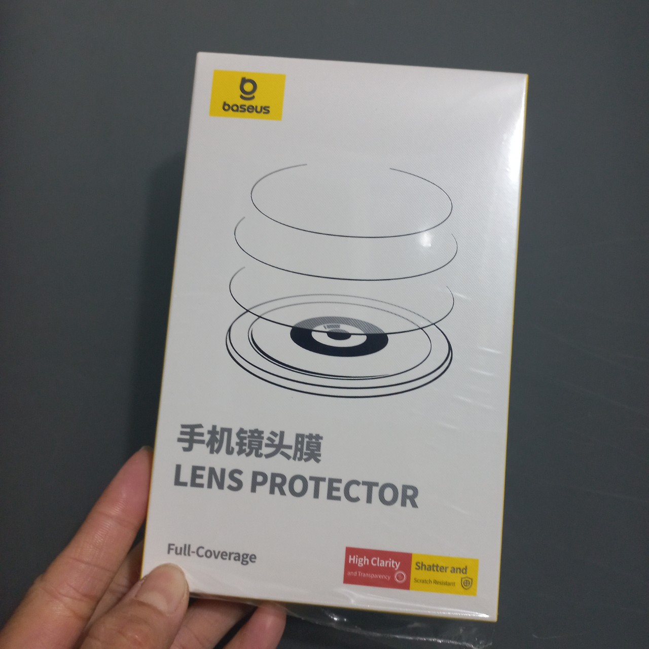 Mắt dán bảo vệ camera cho iP 15 Pro / 15 Pro Max Baseus Lens  Protector  _ Hàng chính hãng