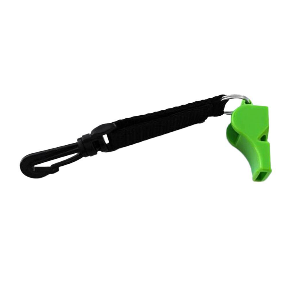 3pcs Emergency Whistle Scuba Dive Safety Whistle with Hook & Loop + Swivel Clip Outdoor Hiking Survival Gear