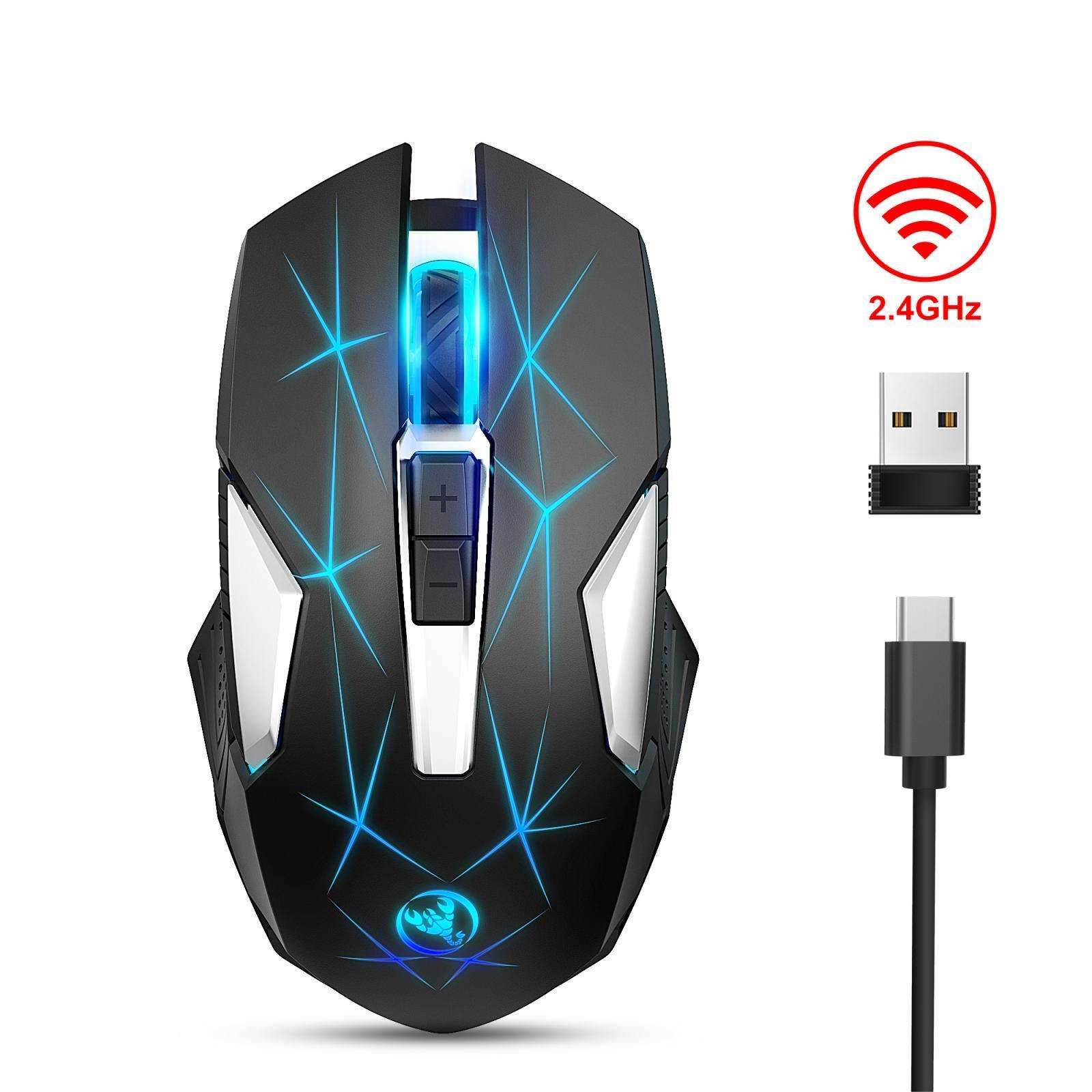 PC Gaming Mice Colorful LED Lights 3 DPI