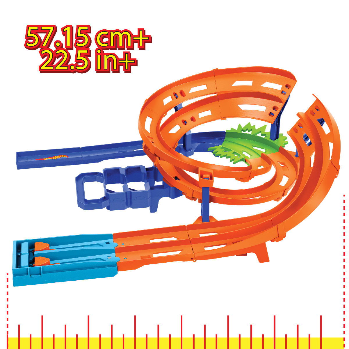 Bộ Đồ Chơi Thử Thách Đường Đua Xoắn Kép Xoay Vòng Hot Wheels HTK17