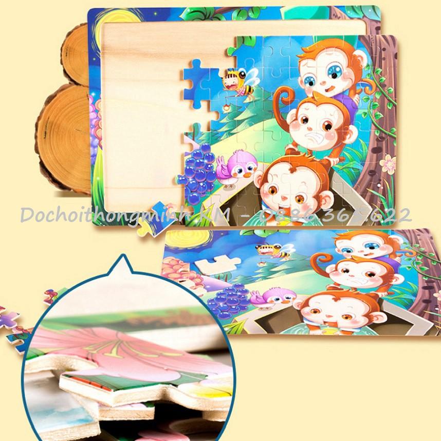 CHỌN MẪU- Ghép hình Puzzle 60 mảnh bảng gỗ nhiều mẫu siêu đẹp - Link 1