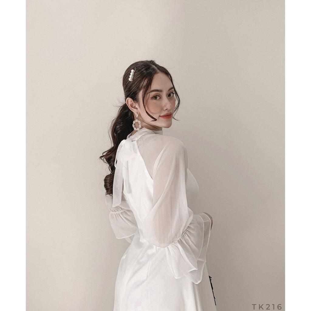 Đầm xoè phối voan Cực xinh