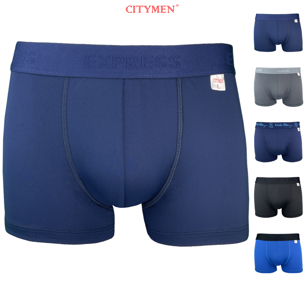 Quần Lót Nam boxer vải thun lạnh nhiều lưng co giãn 4 chiều hiệu CITYMEN cao cấp, sịp nam - LMTK-MULTIBL