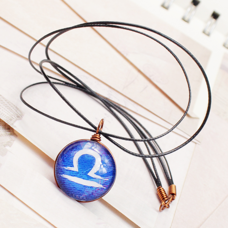 Dây chuyền 12 cung hoàng đạo Zodiac tông nhiều màu sắc siêu đẹp 06647-DC20M0017