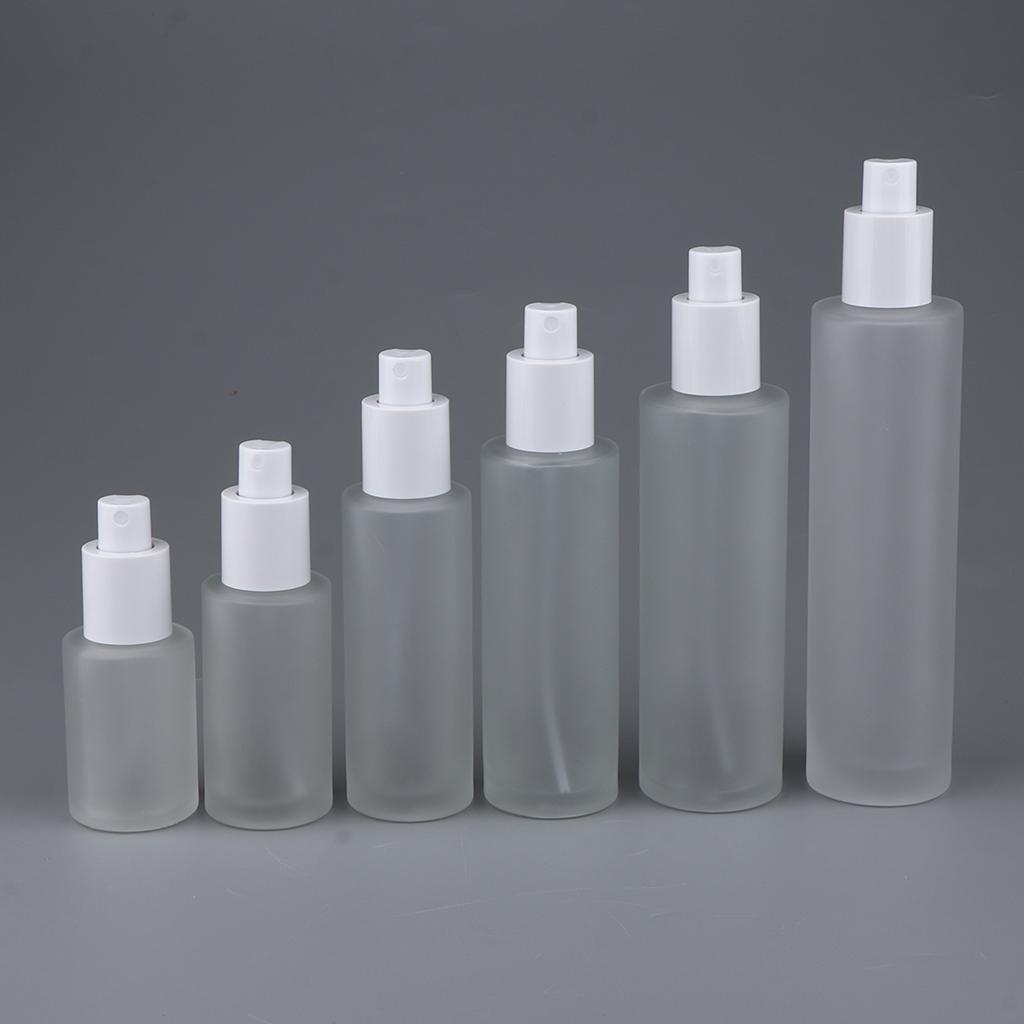 Empty Frosted Glass Spray Bottle Cosmetic Makeup Refillable Travel Perfume Toner Container