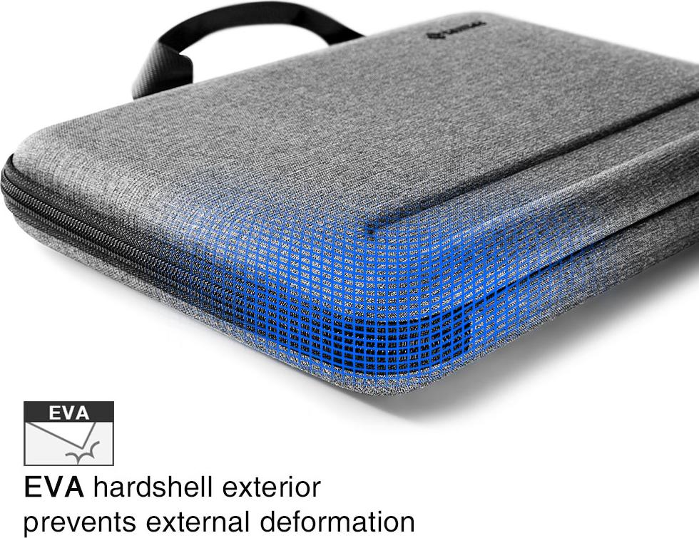 TÚI ĐEO CHÉO CHỐNG VA ĐẬP TOMTOC EVA FOR MACBOOK PRO 15″/MACBOOK 16″ GRAY