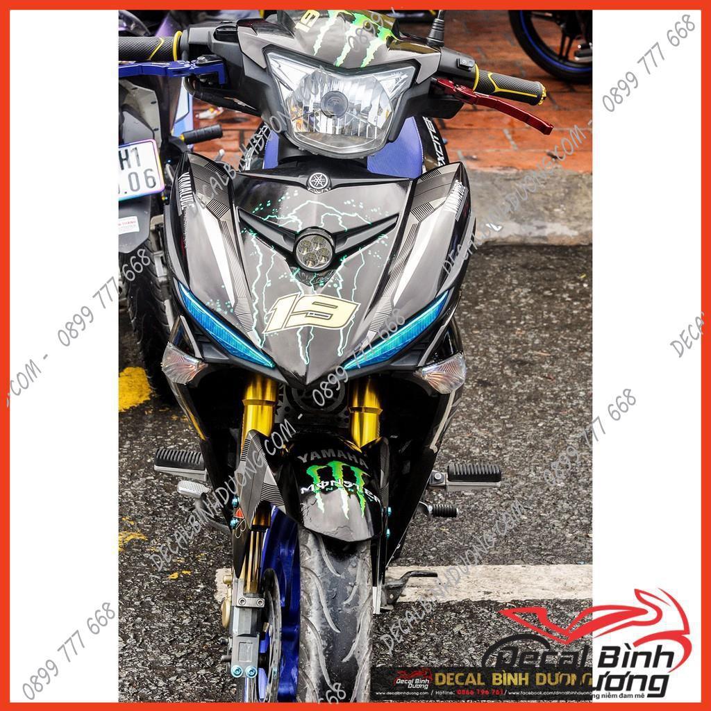 Tem Xe Exciter 150 - Tem Trùm dành cho Exciter 150 Black Panther Xám Đen Lạ Mắt