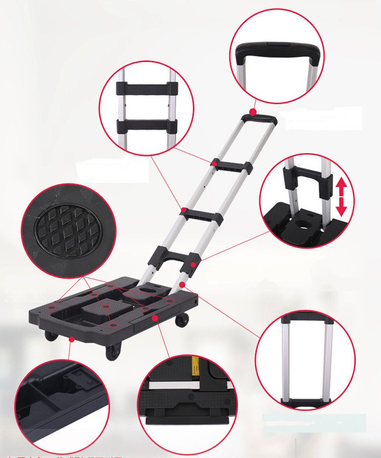 Xe kéo hàng, hành lý gấp gọn du lịch chịu tải 200kg DG-3832