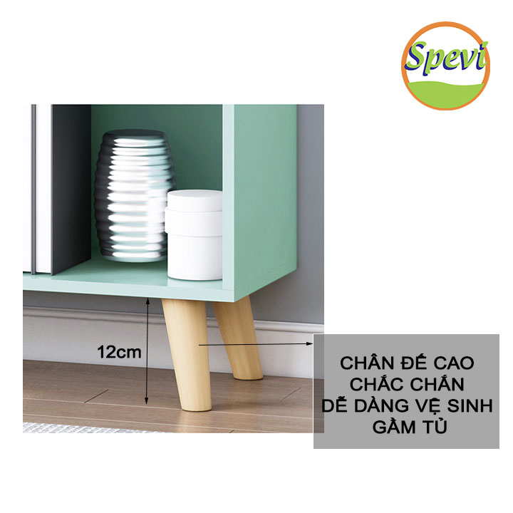 Tủ Kệ Sách Gỗ Đẹp Hiện Đại Đa Tầng FIVO Mã FB60 Nội Thất Lắp Ráp Đơn Giản, Chất Liệu Gỗ MDF Phủ Melamine Chống Thấm Bề Mặt Cực Tốt Hàng Cao Cấp, Có Kèm Tấm Lưng (Kích Thước 50x24x92cm)