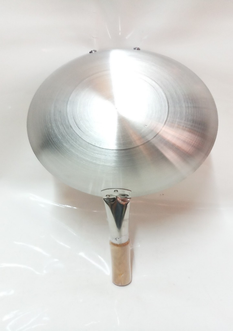 CHẢO INOX CÁN GỖ TẶNG KÈM 1 DAO PHAY.