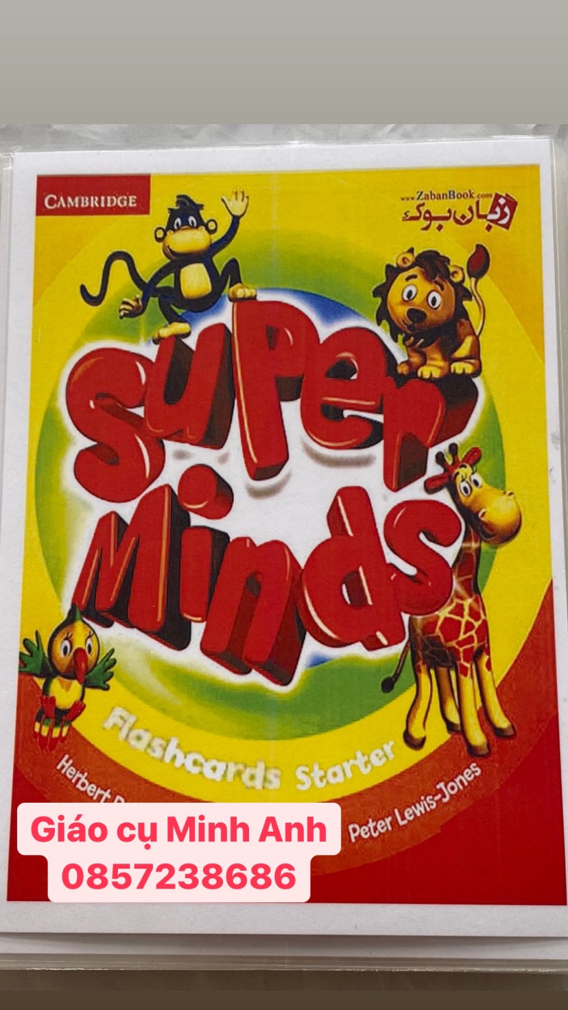 Flashcard SUPER MIND STARTER -64 thẻ ép plastic bền đẹp