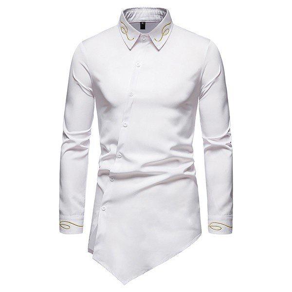 áo sơ mi nam phong cách quý ông châu âu cực chất, họa tiết thuê cực lãng mạn, tinh tế - H37