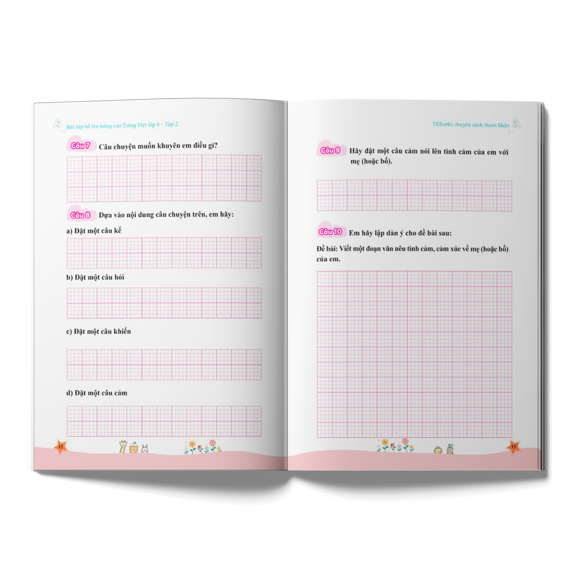 Combo Bài tập bổ trợ nâng cao Tiếng Việt lớp 4 - Phân loại lẻ/combo