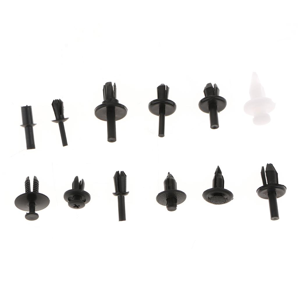 350x Universal Auto Fastener Bumper Retainer Clip Body Push Rivet Retainer