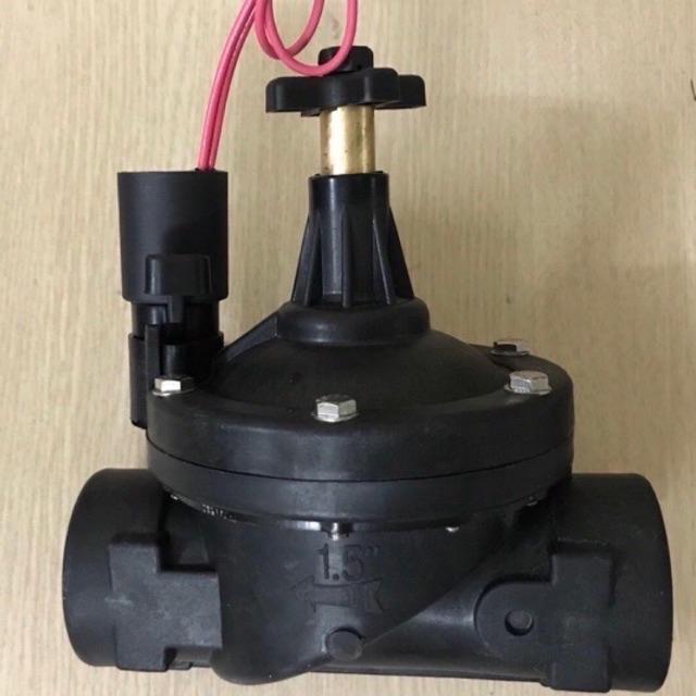 Van điện từ nhựa phi 48mm 220V/24V ngoài trời cho hệ thống tưới tự động