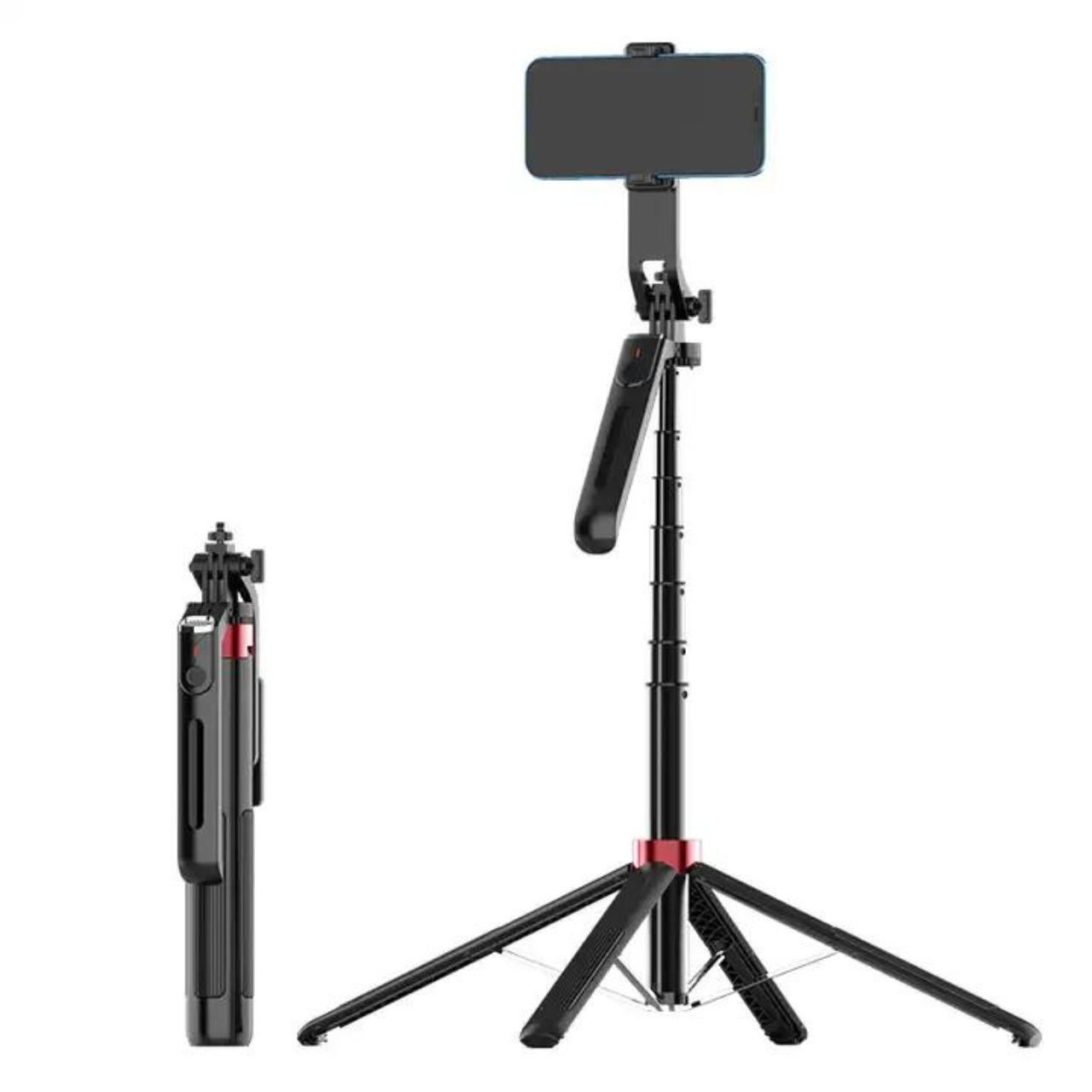 Gậy selfie tích hợp chân tripod cao 1m8 kèm phụ kiện chụp hình từ xa P185 - hàng chính hãng