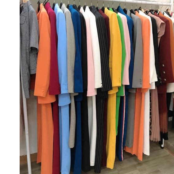 Set vest nữ cao cấp dự tiệc, công sở màu xanh da trời