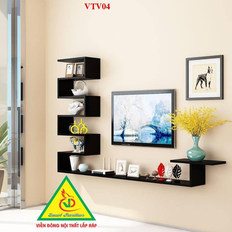 BỘ KỆ TI VI TREO TƯỜNG TRANG TRÍ VTV04