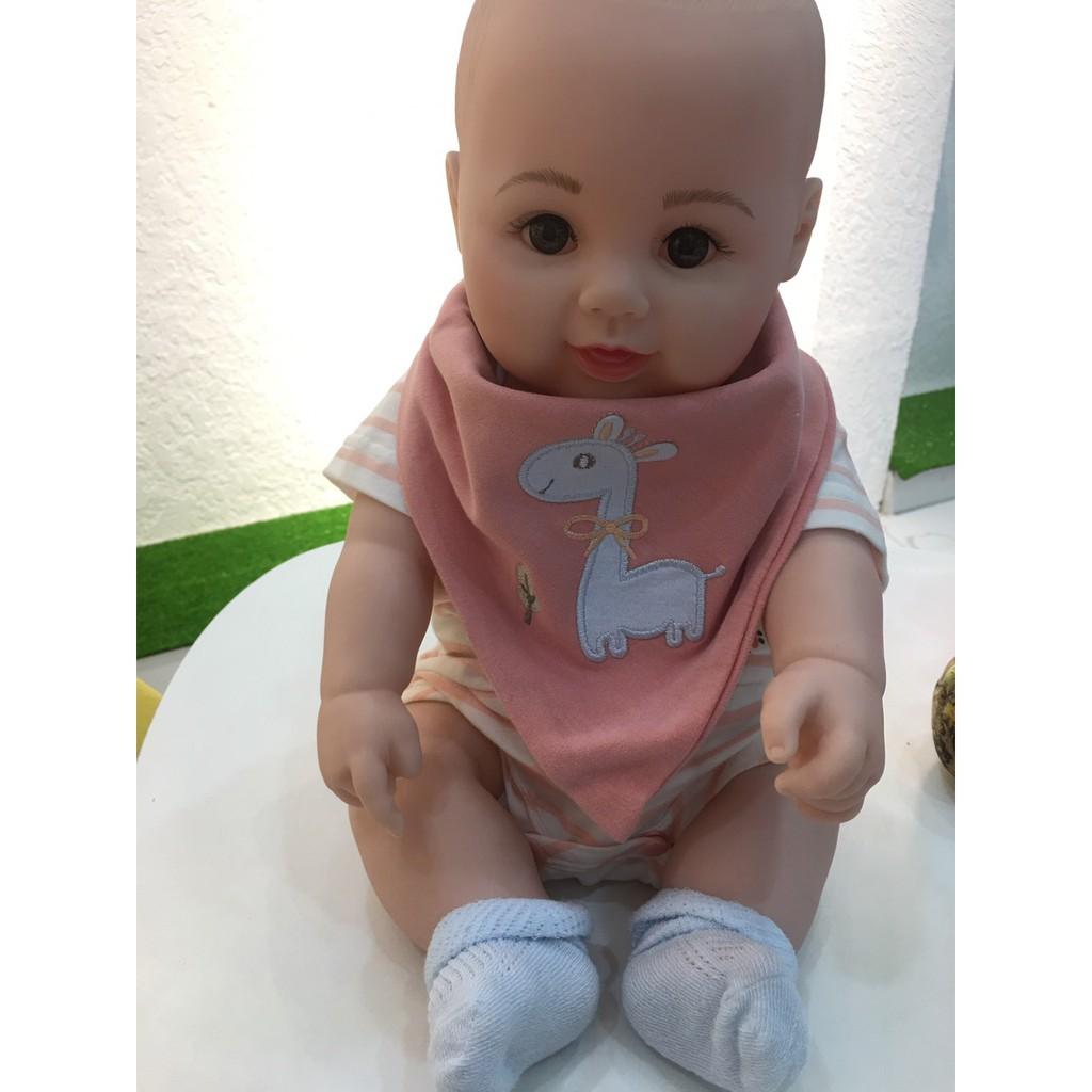 Yếm ăn,khăn tam giác cho bé từ 0-3 tuổi ,1431,1427, 1336, 1331, chất liệu cotton 100% ,thương hiệu Aiueo Nhật Bản