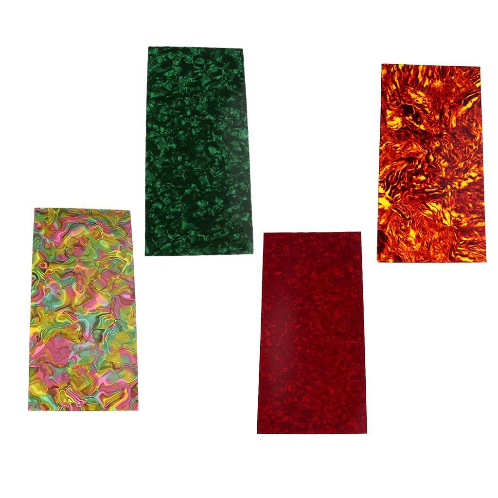 Celluloid Guitar Head Veneer Shell Sheet 200 x 100mm for Guitar Parts