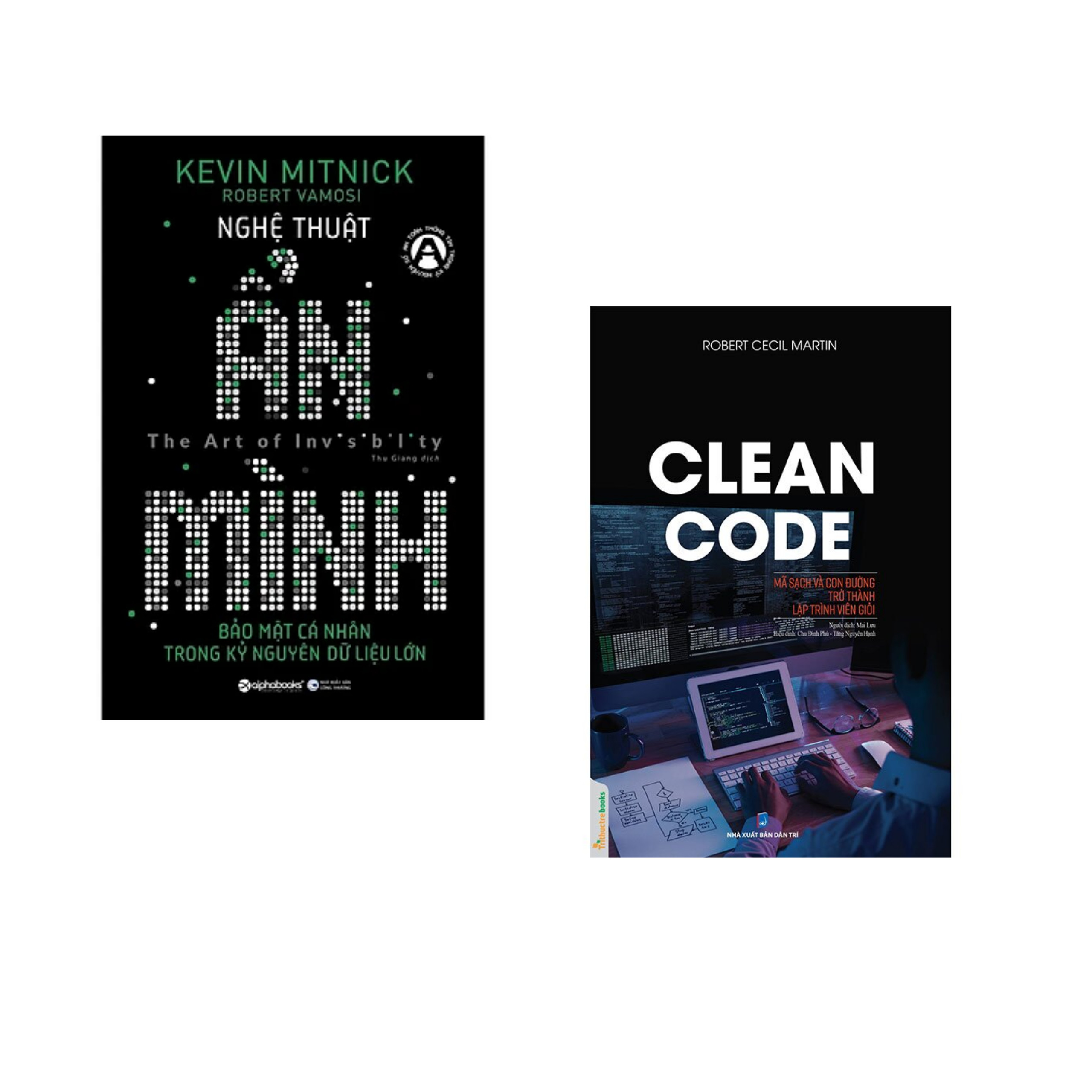 Combo sách Lập Trình Hay: Clean Code +Nghệ Thuật Ẩn Mình  ( Tặng Kèm Bookmark Happy LIfe)