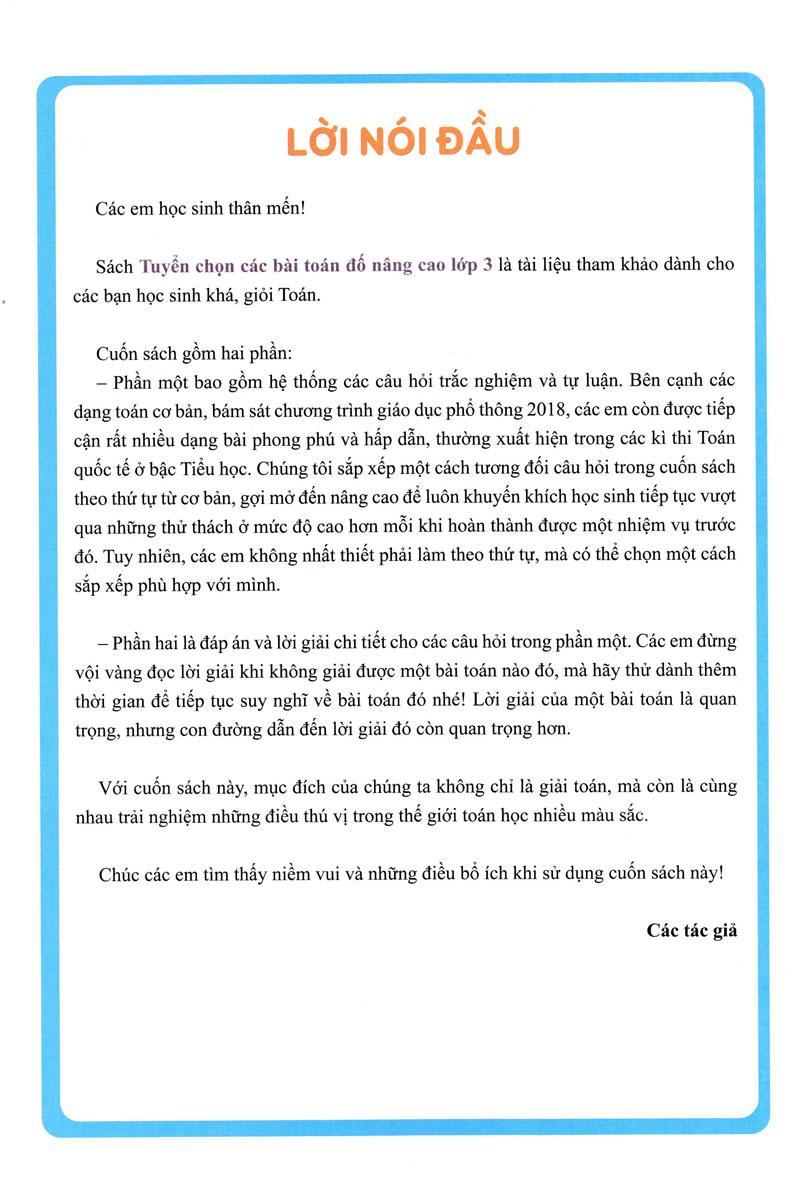 Sách - Tuyển Chọn Các Bài Toán Đố Nâng Cao 3