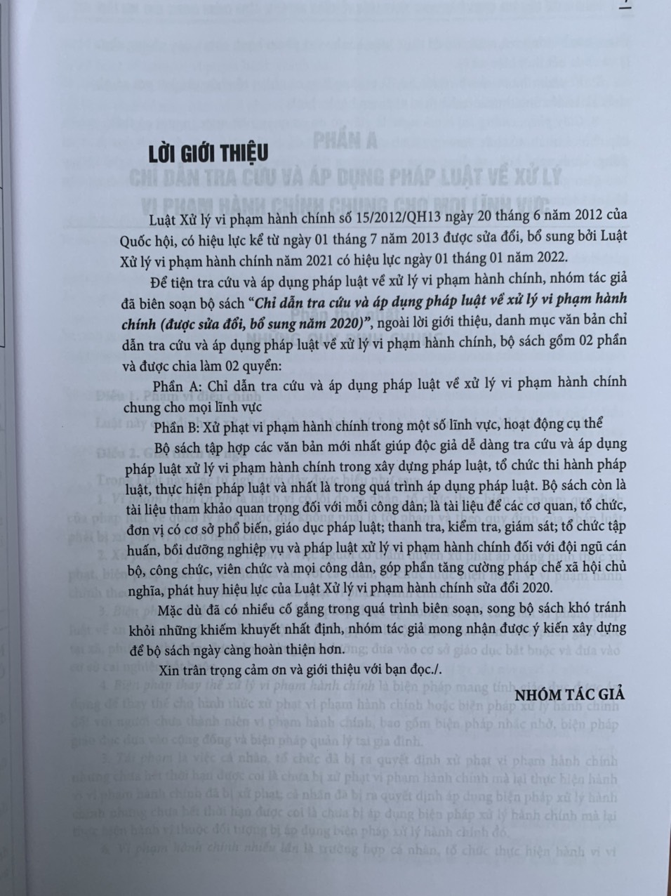 Chỉ dẫn tra cứu và áp dụng pháp luật về xử lý vi phạm hành chính - Quyển 1 và Quyển 2