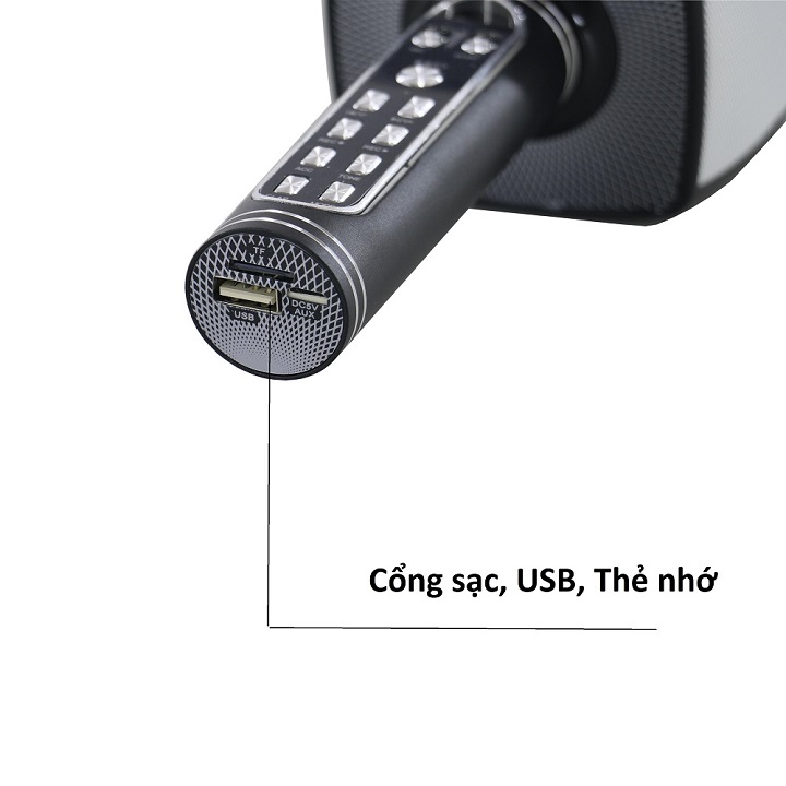 Micro Không Dây JVJ YS91 Karaoke Bluetooth - Hàng Chính hãng