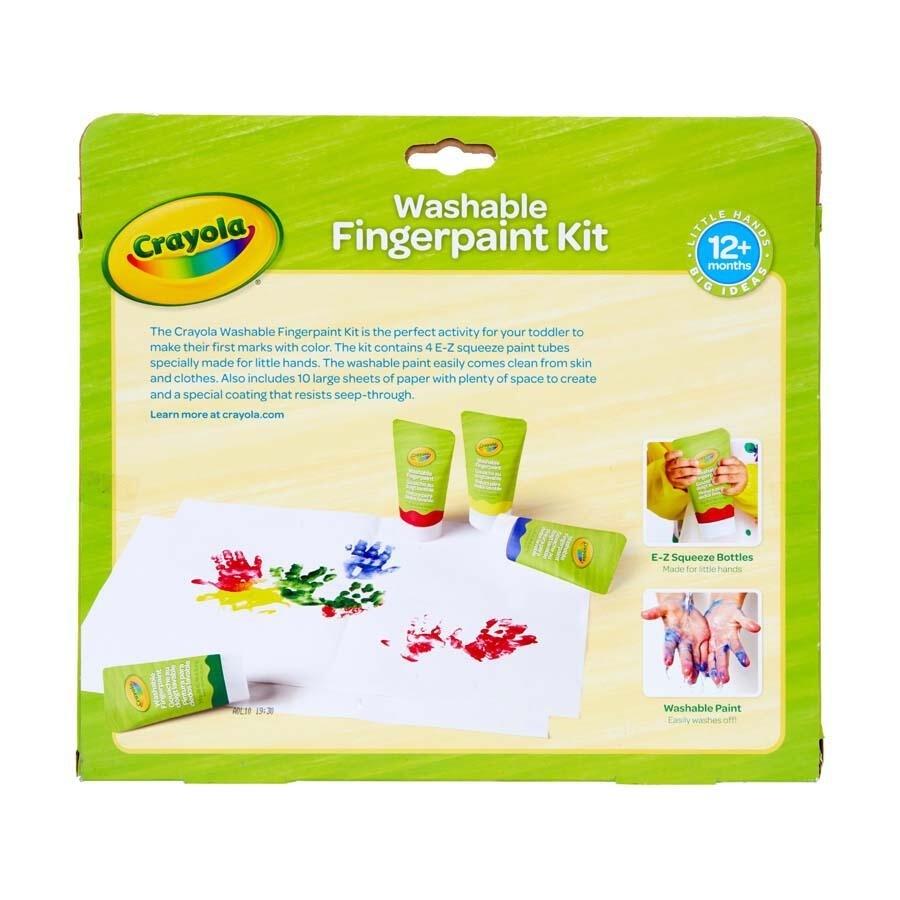 Bộ Màu Nước Rửa Được Cho Bé Washable Fingerpaint Kit - Crayola 811452