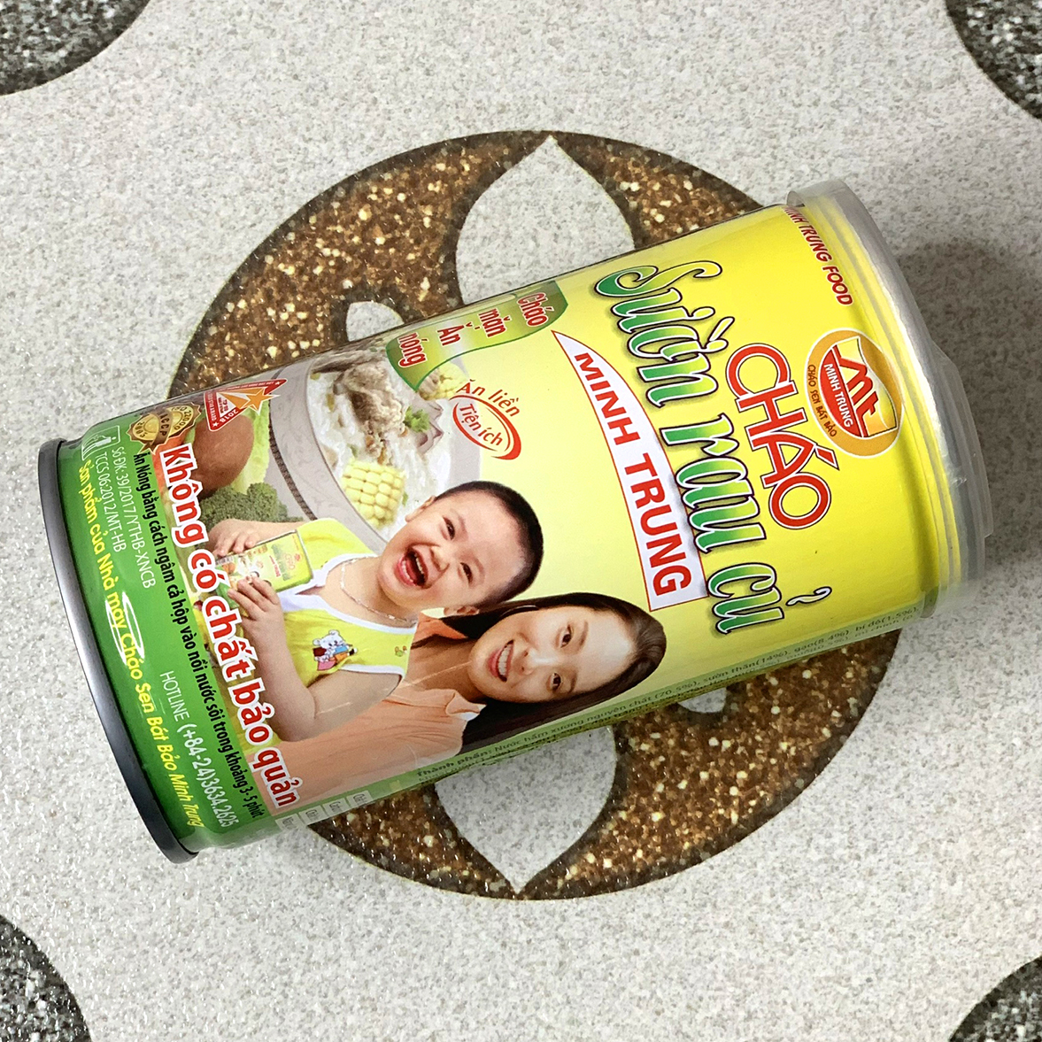 Cháo sườn rau củ Minh Trung Lốc 3 lon