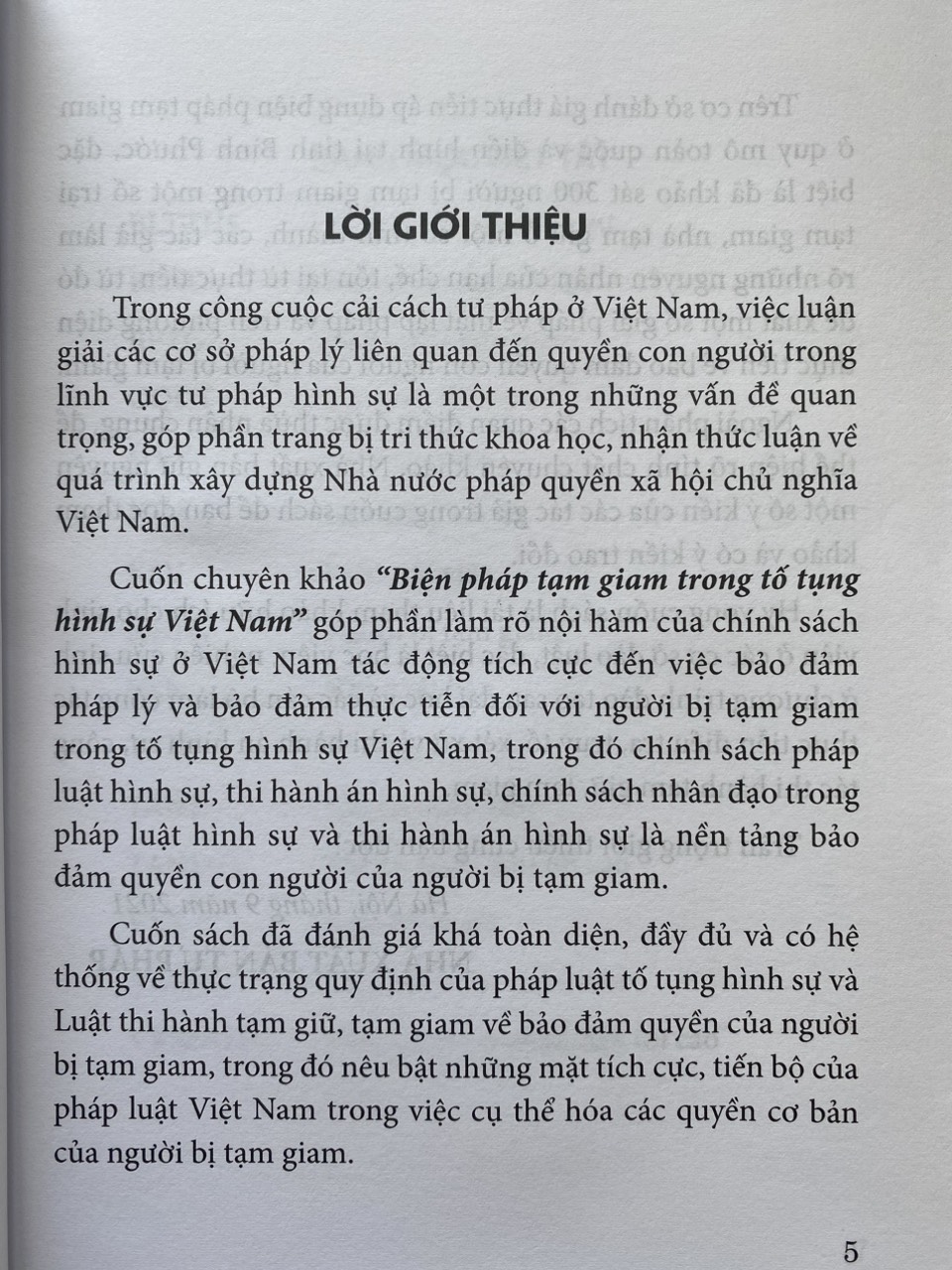 Biện Pháp Tạm Giam Trong Tố Tụng Hình Sự Việt Nam